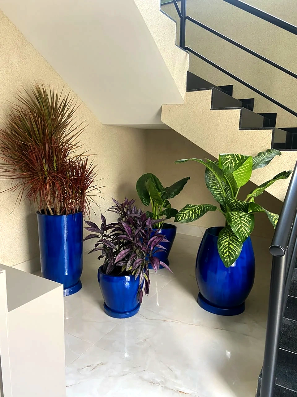 Composição em azul